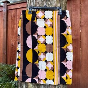 Maeve Multicolor Geometric Pencil Skirt - like new